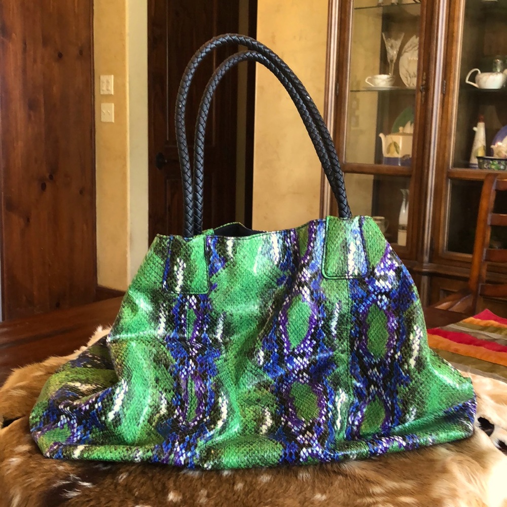 Big Buddha snakeskin handbag